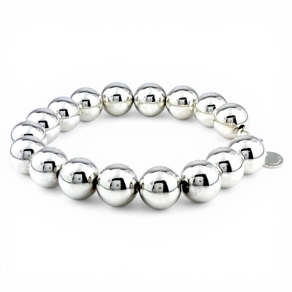 TIFFANY&Co. Tiffany HardWear Ball Bracelet, 925 Sterling Silver, Chain, Weigh... - Picture 3 of 8